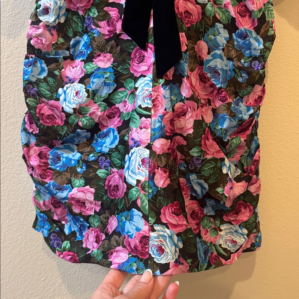 NWT Small For Love And Lemons Black Floral Marlei Mini Dress! - Picture 13 of 16